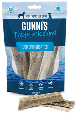 Gunnis Cod Skins Shorties Dog Treats (2.5 oz) image