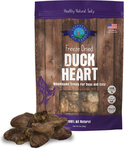 Shepherd Boy Farms Freeze-Dried Duck Heart For Dogs and Cats (3 oz (Small)) image