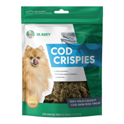 Dr. Marty Cod Crispies 100% Air-Dried Wild-Caught Cod Skin Treats (4-oz) image