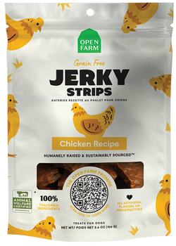 Open Farm Grain-Free Chicken Jerky Strips Dog Treats (5.6 Oz) image