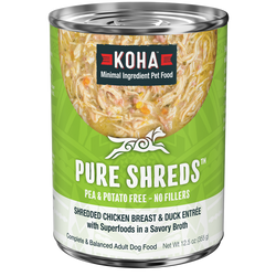Koha Pure Shreds Shredded Chicken Breast & Duck Entrée for Dogs (5.5 oz) image
