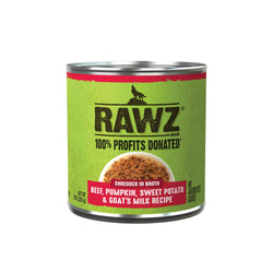 Rawz Shredded Beef Pumpkin Sweet Potato & Goat's Milk Wet Dog Food (10 oz) image