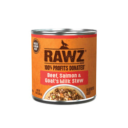 Rawz Stew - Beef, Salmon & Goat's Milk Dog Wet Food (10 oz. Cans) image