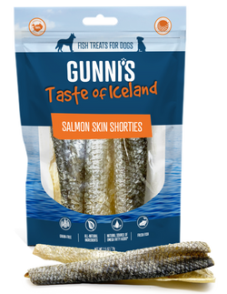Gunnis Salmon Skin Shorties Dog Treats (2 oz) image