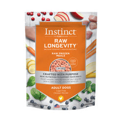 Instinct Raw Longevity Adult Frozen Bites Cage-Free Chicken Recipe Dog Food (4 lb) image