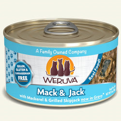 Weruva Mack And Jack With Mackerel and Grilled Skipjack Canned Cat Food image
