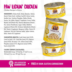 Weruva Paw Lickin’ Chicken Chicken Recipe in Gravy Canned Cat Food image