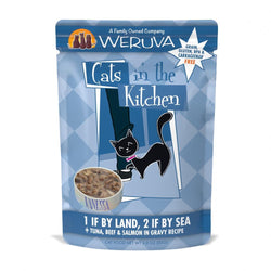 Weruva Cats In the Kitchen 1 If by Land 2 If by Sea Pouches Wet Cat Food image