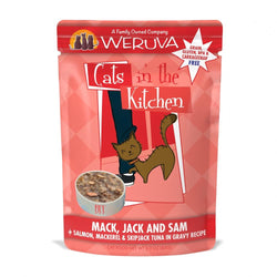 Weruva Cats In the Kitchen Mack Jack and Sam Cat Pouches Wet Cat Food image