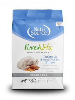NutriSource® Pure Vita™ Grain Free Turkey & Sweet Potato Dry Dog Food image