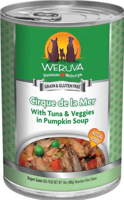 Weruva Cirque de la Mer with Tuna and Veggies in Pumkin Soup Canned Dog Food image