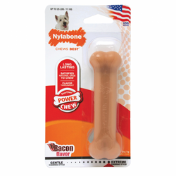 Nylabone Power Chew Bacon Flavor Bone Dog Toy image