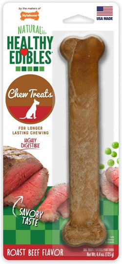 Nylabone Healthy Edibles Roast Beef Flavor Bone Dog Treat image