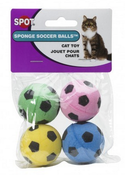 Ethical Pet SPOT Sponge Soccer Balls Cat Toy image