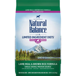 Natural Balance L.I.D. Limited Ingredient Diets Lamb & Brown Rice Formula Small Breed Bites Dry Dog Food image