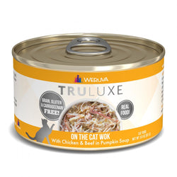 Weruva TRULUXE On The Cat Wok with Chicken and Beef in Pumpkin Soup Canned Cat Food image