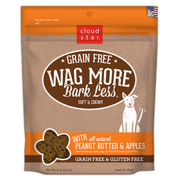 Cloud Star Wag More Bark Less Soft and Chewy Grain Free Peanut Butter and Apples Dog Treats image
