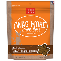Cloud Star Wag More Bark Less Soft and Chewy Creamy Peanut Butter Dog Treats image