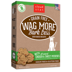 Cloud Star Wag More Bark Less Oven Baked Grain Free Chicken and Sweet Potatoes Dog Treats image