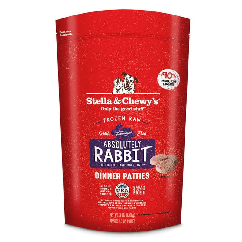 Stella & Chewy's Absolutely Rabbit Frozen Raw Patties Dog Food