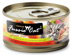 Fussie Cat Premium Grain Free Tuna with Chicken Liver in Aspic Canned Cat Food image
