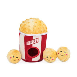 ZippyPaws Zippy Burrow Popcorn Bucket Hide & Seek Puzzle Dog Toy image