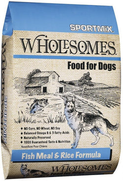 SPORTMiX Wholesomes Fish Meal & Rice Recipe Dry Dog Food image
