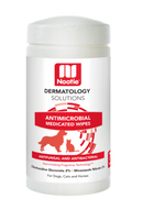 Nootie Dermatology Solutions Antimicrobial Medicated Wipes For Dogs & Cats
