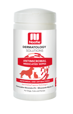 Nootie Dermatology Solutions Antimicrobial Medicated Wipes For Dogs & Cats image