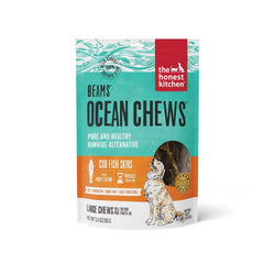 The Honest Kitchen BEAMS Grain Free Large Ocean Chews Cod Skin Dog Treats image