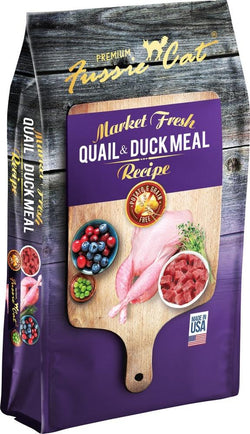 Fussie Cat Market Fresh Grain Free Quail & Duck Meal Recipe Dry Cat Food image