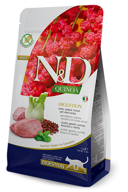 Farmina N&D Quinoa Digestion Recipe Dry Cat Food (11 Lbs) image