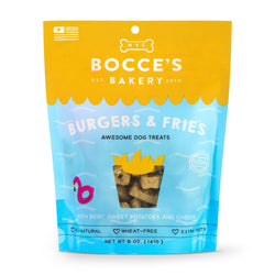 Bocce's Bakery Burgers & Fries Recipe Biscuit Dog Treats image