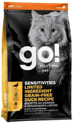 Petcurean GO! Solutions Sensitivities Limited Ingredient Duck Recipe Dry Cat Food image