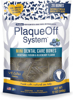 Proden PlaqueOff Mini Dental Vegetable & Blueberry Fusion Bones for Small Breed Dogs image
