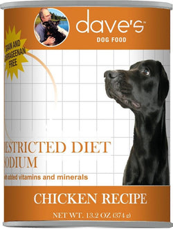 Dave's Restricted Diet Sodium Chicken Recipe Canned Dog Food image