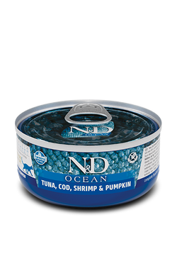 Farmina N&D Ocean Cat Tuna, Cod & Shrimp Adult Wet Food image