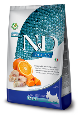 Farmina N&D Ocean Cod & Pumpkin for Adult Dogs Mini Dry Food (15.4 LB) image