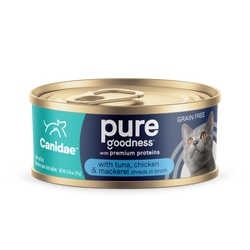 CANIDAE® PURE With Tuna, Chicken and Mackerel in Broth Wet Cat Food image