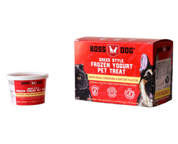 Boss Dog Greek Style Cheddar & Bacon Frozen Yogurt Pet Treat image