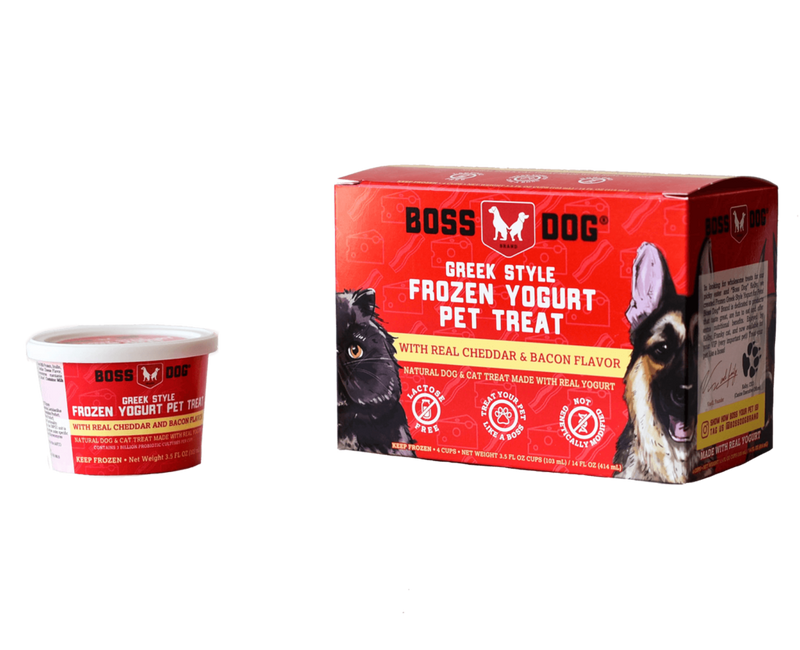 Boss Dog Greek Style Cheddar & Bacon Frozen Yogurt Pet Treat