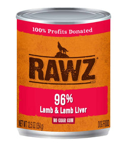 Rawz 96% Lamb & Lamb Liver Dog Food image