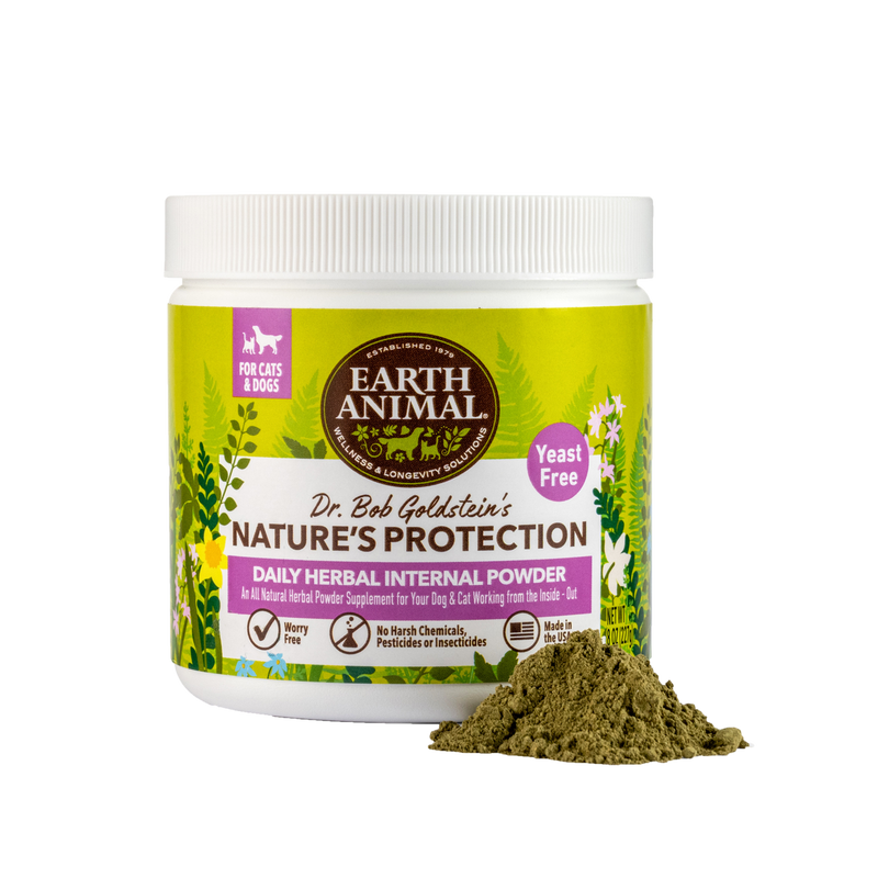 Earth Animal Nature's Protection™ Flea & Tick Daily Herbal Internal Powder - Yeast Free