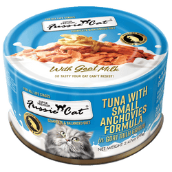 Fussie Cat Tuna with Small Anchovies Formula in Goat Milk Gravy (2.47 oz) image