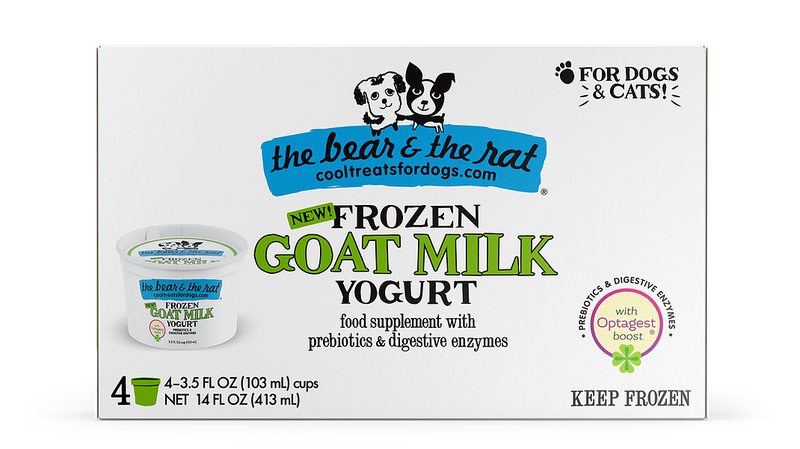 The Bear & The Rat Frozen Goat Milk Yogurt for Dogs & Cats