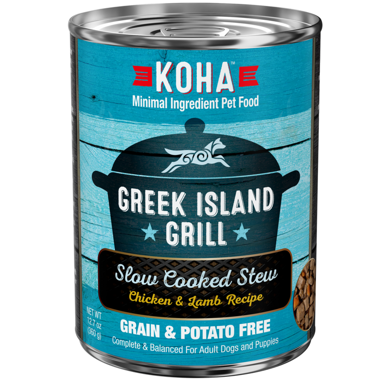 Koha Greek Island Grill Slow Cooked Stew Chicken and Lamb for Dogs (12.7-oz)