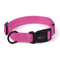 Dogline Nylon Flat Collar (Hot Pink, L 16"-24" W 1")