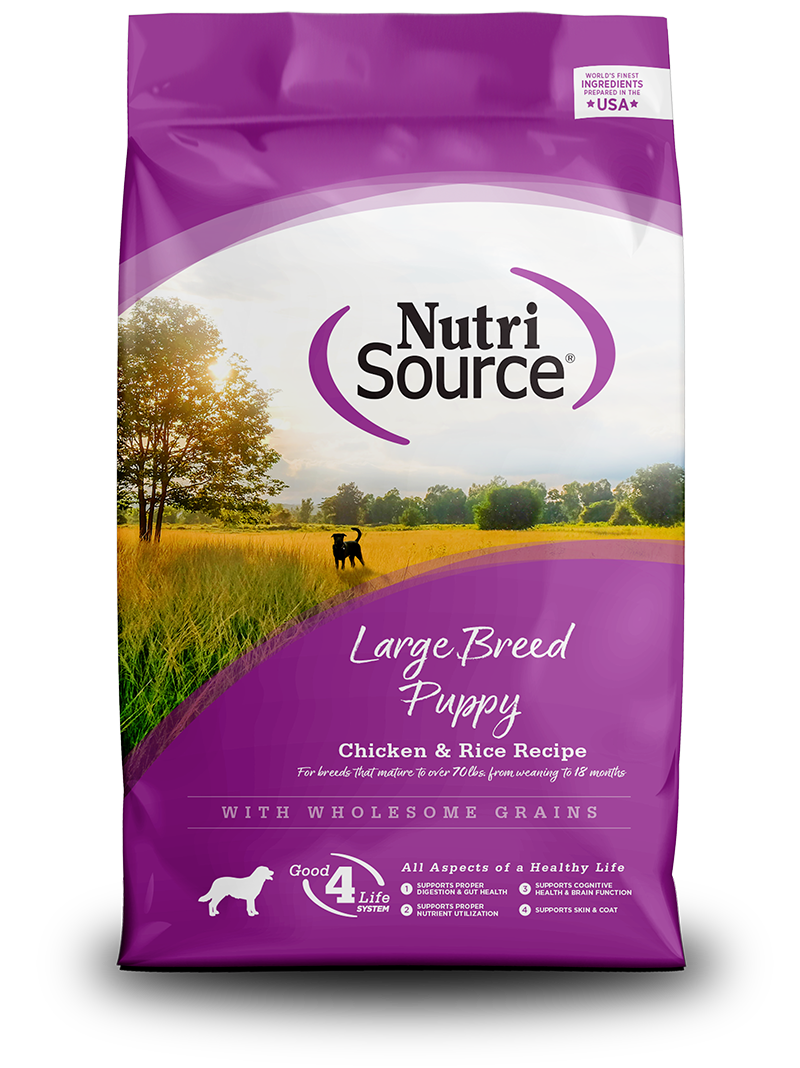 NutriSource® Large Breed Grain Inclusive Puppy Recipe with Chicken & Rice Dry Dog Food