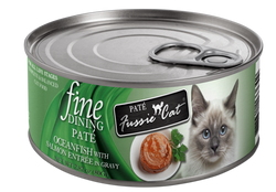 Fussie Cat Fine Dining - Pate - Oceanfish with Salmon Entree in gravy Cat Food (2.82 oz (80g) cans) image