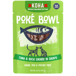 Koha Poké Bowl Tuna & Duck Entrée in Gravy for Cats (3-oz) image